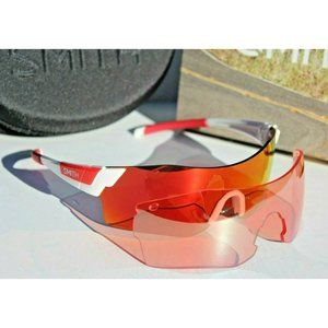 SMITH OPTICS Pivlock Arena/N Sunglasses VK6 White/Red ChromaPop Interchange NEW